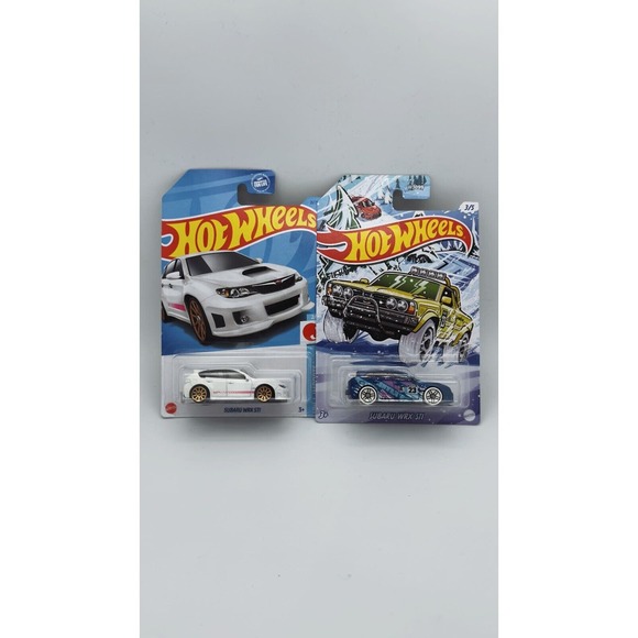 HOT WHEELS Subaru WRX STi White J-Imports, Christmas Edition - Picture 1 of 2